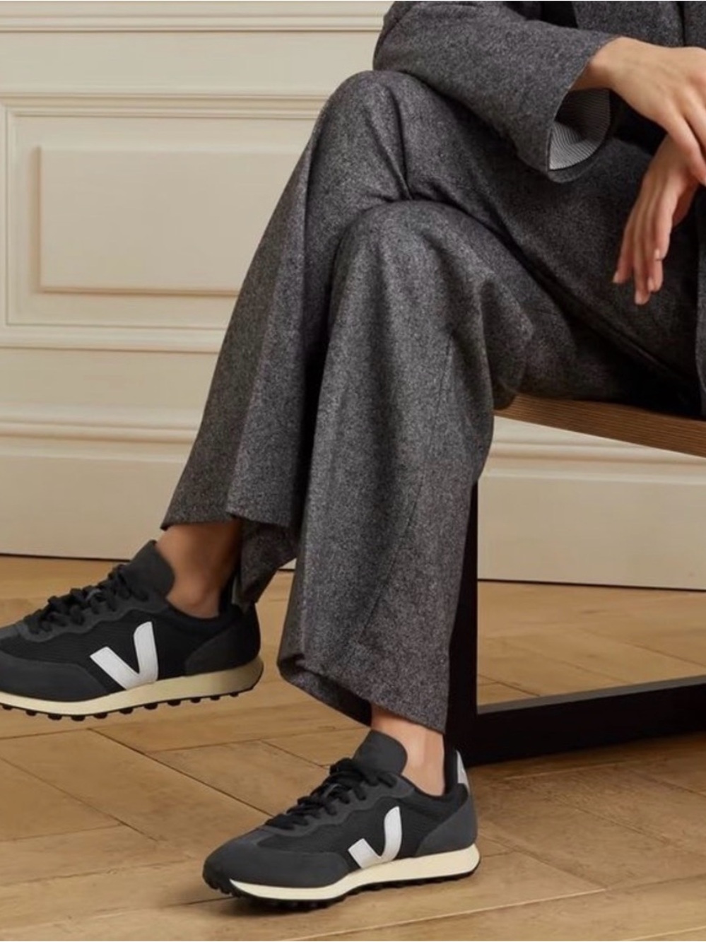 BNIB VEJA Rio Branco Alveomesh Sneakers – Black/White/Oxford Grey –  US 8